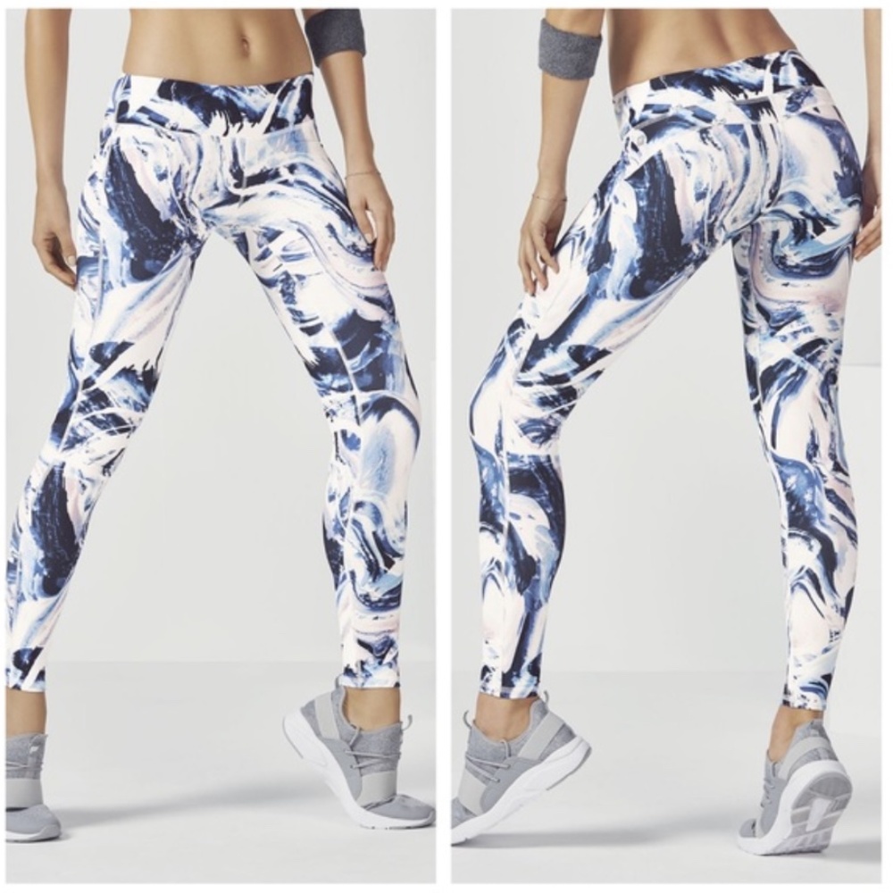 FABLETICS Marbled PureLuxe Mid-Rise Leggings Size XS
